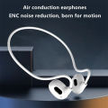 XIAOMI Neckband Wireless Earphones Mijia Bluetooth5.3 Headphones Air Conduction Sports Over Ear Headset With Mic Stereo Earbud.