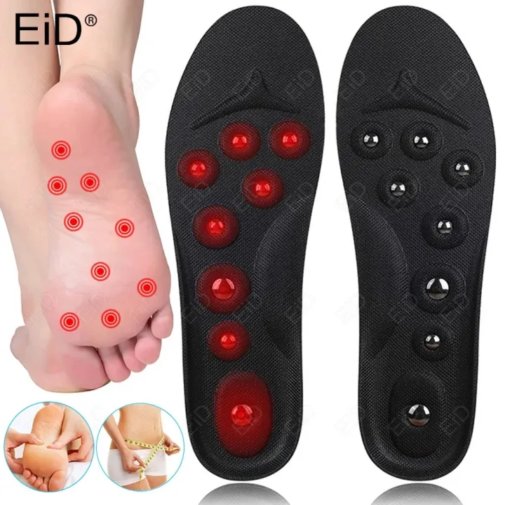 EiD Big Magnets Foot Massage Magnetic Insoles Feet Massage Physiotherapy Therapy Acupressure Slimming Insoles for Weight Loss