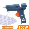 150W Hot Melt Glue Gun 11 Mm Diameter EU/US Norm Adjustable Temperature  for Home DIY Industrial Manufacture Repair Tool. 