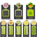 1 Set Vegetable Slicer16pcs Food Slicer Set Food Chopper Vegetable Slicer Stainless Steel Blades And Container. 