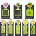 Veggie Slicer 16pcs, Slices Dices and Grates Food Easily with no hassle, Veggie Chopper Multifunctional Food Chopper 16-in-1 Kitchen Vegetable Cutter 1 Set,.