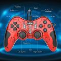 Vibration USB Sigle/Doubles Game Controller / Joystick With Turbo and slow motion functions For PC Computer / Laptop. 