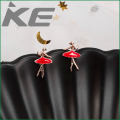 Cartoon Small Stud Earrings Creative Fruit Strawberry Milk Earrings for gilrs for women low price. 