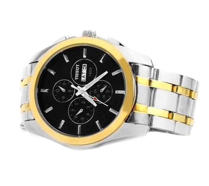 Stainless Steel Watch in Silver/Black