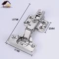 20 Piece Cabinet Hinges Stainless Steel Cupboard Door Hinge Hydraulic Buffer Damper Soft Close Kitchen Furniture Full/Half/Embed.