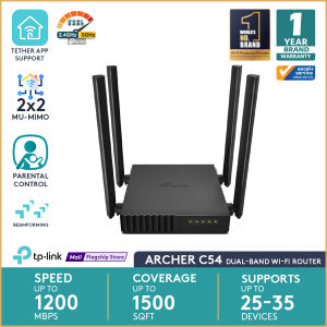 Bilashmart TP-Link Archer C54 AC1200 Wireless Dual Band Router with 2x2 MiMo and App Support