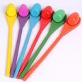 6pcs Egg And Spoon Children Balance Stick Wooden Spoon Toy Education Ball Toy Outdoor Game Training Egg Sense Early Interac O3G9.