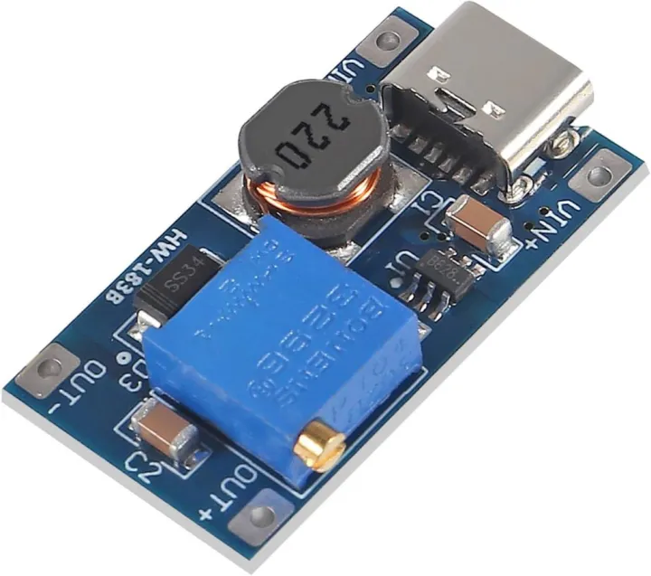 TYPE-C Interface MT3608 Type C Module MT3608 Step Up Module Adapters ...