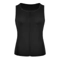 Sauna Waist Trainer Vest for Men Weight Loss Sweat Vest Double Tummy Control Trimmer Belts Neoprene Workout Upper Body Shaper. 