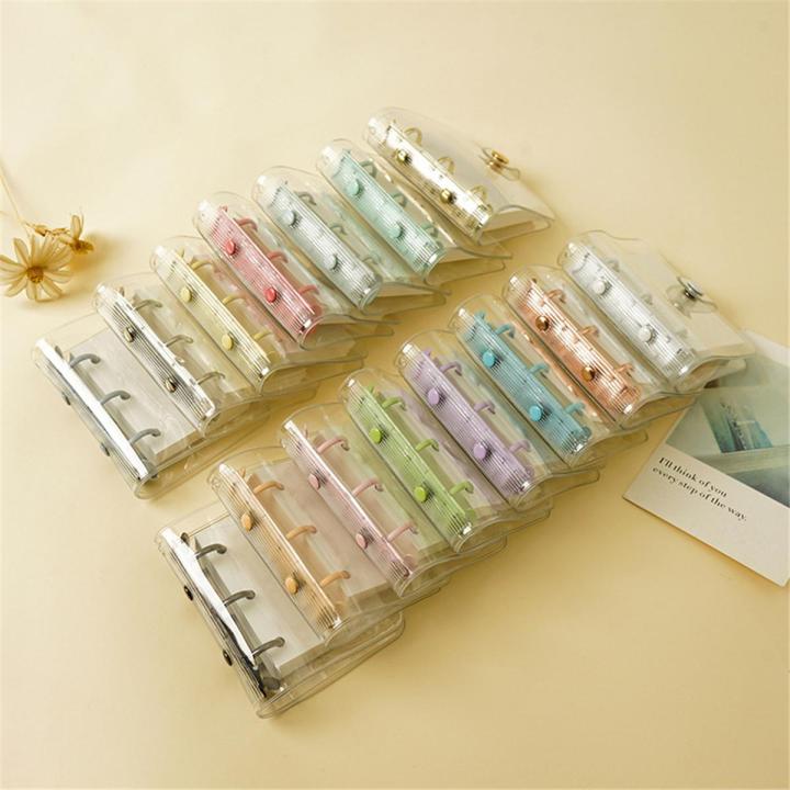 Small Ringed Notebook (New)3 Ring Mini Notebook Mini Looe-leaf Hand Book Portable mall ...