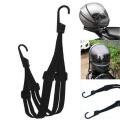 High-Strength Retractable Helmet Rope Highly Elastic Motorcycle Luggage Binding Cord Rubber Strap Rope Universal Motor Bike Helmet Carrying Rope with 2 Hook.