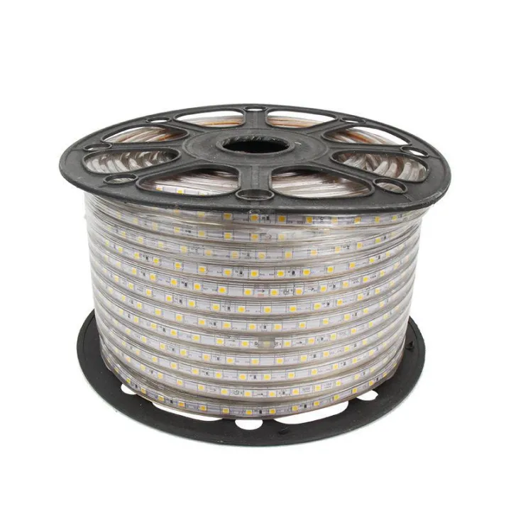 Led Light Strip 220V SMD 5050 Outdoor Waterproof Warm White LedStrip AC 220 V Volt Led Strip 220V For Room Bedroom With EU Plug