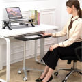 Freely Movable Keyboard Tray, Laptop Stand, Height Adjustable, Silent Pulley Movable Table, Mouse Pad, for Home and Office. 