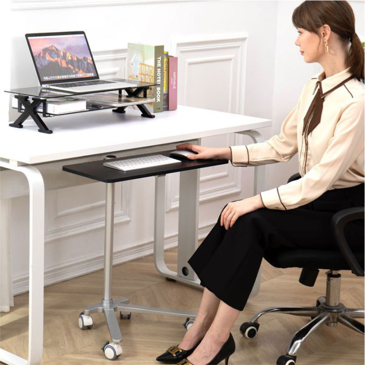 Freely%20Movable%20Keyboard%20Tray,%20Laptop%20Stand,%20Height%20Adjustable,%20Silent%20Pulley%20Movable%20Table,%20Mouse%20Pad,%20for%20Home%20and%20Office%20-%20Image%203