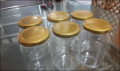 Glassware food jar , food container, glass jar 500 ml (2 pcs).