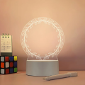 3D LED Note Board USB Message Board with WHITE PEN Creative Acrylic  Lamp Night Lights Gifts Bedroom Desk Lamp. 
