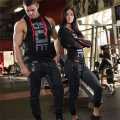 Cotton Sleeveless T Shirt for Men - Black. 