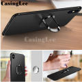 For infinix Smart 6 HD Case Soft Matte Full Protector Shockproof Car Magnetic Holder Ring Phone Cover Casing Hp infinix Smart6 HD Phone Cases.