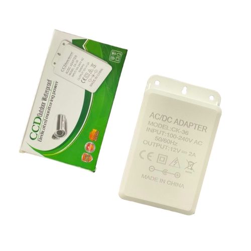 12v 2a Box Adaptor waterproof AC DC adapter 12V 2A CCTV power supply ...