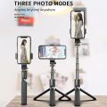 L03 Aluminum Alloy Foldable Bluetooth Tripod Selfie Stick. 