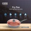 Non-Stick Fry Pan (24 CM) Marble Coting from GMM Coatings, JAPAN (Exotic Quality with Glass Lid). 