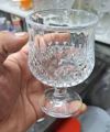 Everyday Use good quality Strong Crystal Clear Unique design Heavy Sharbat Juice Lassie Glass Set 6 Piece capacity 200 Ml.
