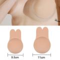 1Pair Women Push Up Bras Strapless Invisible Bra Reusable Adhesive Breast Lifting Tape Rabbit Cover Bra Pads. 