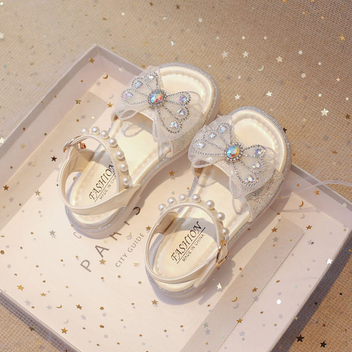 Girls%20Sandals%20Fashion%20Sequins%20Cute%20Bow%20Summer%20Princess%20Shoes%20Soft%20Falt%20Children%20Beach%20Kids%20Footwear%2023-36%20-%20Image%202