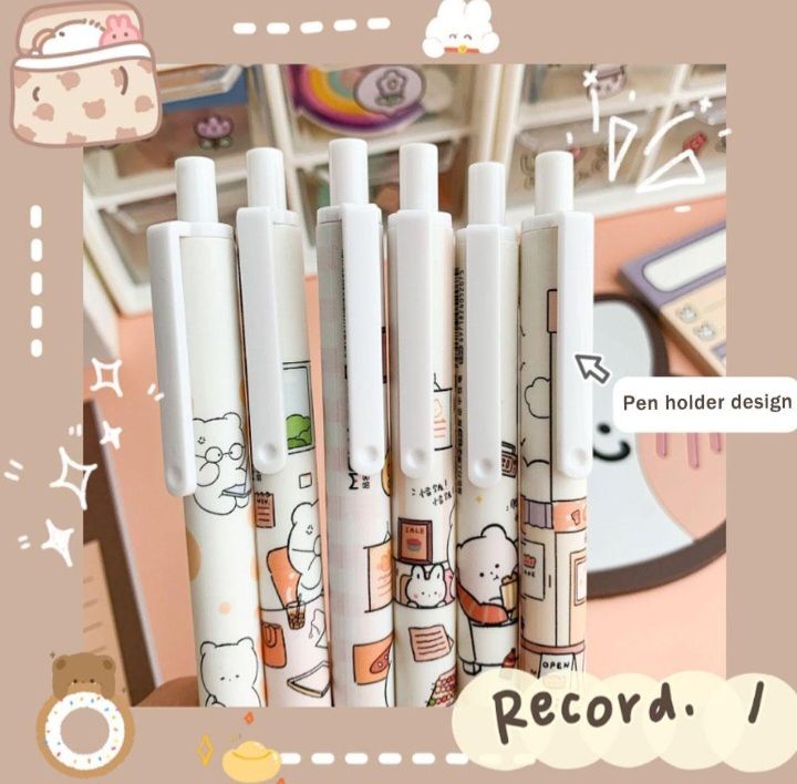1%20pis%20Beauty%20Student%20Exam%20Writing%20Pen%200.5mm%20Black%20Refill%20Replaceable%20Water%20Penn%20-%20Image%208