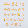 LED shape filament 3V low voltage modeling cartoon pattern atmosphere light piece Edison letter filament light cross-border. 