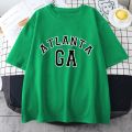 Atlanta Georgia Letter Printed Male Tee Clothing American Vintage Casual Tops Street Hip Hop Tops Trend Oversize Men T-Shirts. 