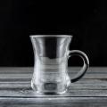Glass Tea Cup , Coffe Mug, Transparent Kacher cup set , 6 pcs - W07. 