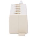 2X Beige RJ11 6P4C Male Plug to 5 Ports 6P2C Female Socket Phone Line Splitter Adapter.