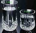 Crystal clear beautiful unique design set of 6 water glasses and 6 sorbet glasses (total combo set of 12). 