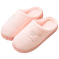 2022 Autumn/Winter New Cotton Women's Warm Thick Sole Anti slip Plush Couple Home Floor Slippers. 