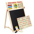 Baby Shelf - Educational Learning Board Multipurpose Double-Sided Magnetic Wooden Writing. 