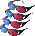 high Quality-Plastic Anaglyphic Blue&Red TV Movie 3D Glasses 3D Vision 1122.1.