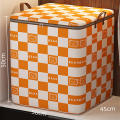 Non-Woven Fabric Storage Bag Window 110L/140L/180L Quilt Organizer Clothes Box for Household Moving Organizing Seasonal Storage Space Saving.