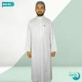 White Color Muslim Clothing Thobe || Korean Micro Torre Fabric Saudi Arab full Sleeve Jubba for Men || White Color Arab Jubba || Premium Jubba || Eid Muslim Jubba Thobe For Men. 