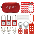 Lockout Tagout Kit -Lockout Tagout Tag, Nylon Tie, Nylon Storage Bag, RedSafety Padlock, Lockout Tagout Locks ( Red Kit ). 