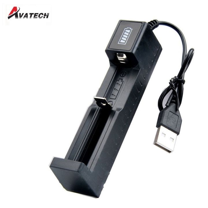 Avatech 18650 Battery Charger Universal Smart USB Chargering for Rechargeable Lithium Battery Charger Li-ion 18650 26650 14500 17670