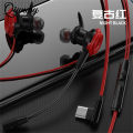 【FUPANG】In-ear gaming headphones microphone stereo wire-controlled headset computer laptop.