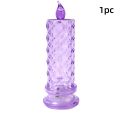 1/3pcs Creative Rose Light Simulation Refracting Candle Night Light LED Lamp Rose Petal Atmosphere Light Desk Ornament. 