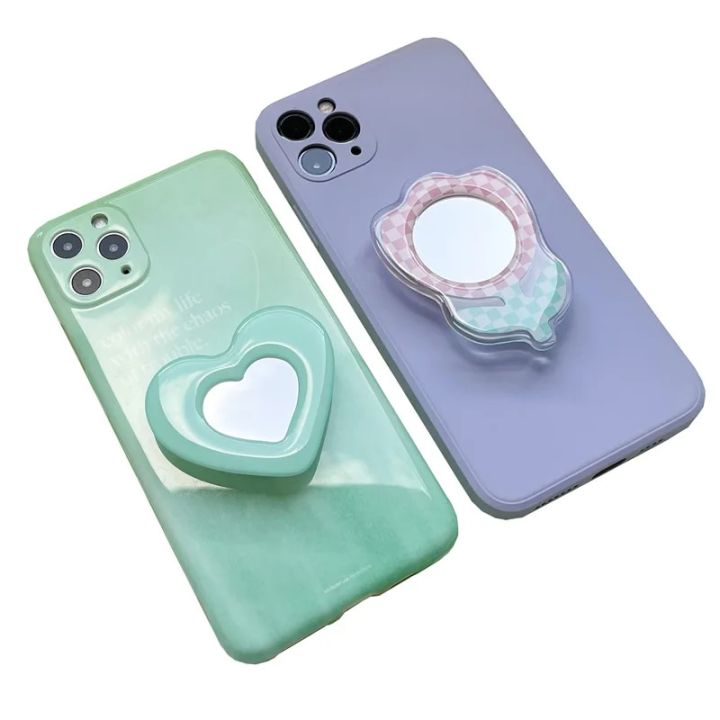 Korea%20Ins%20Heart-Shaped%20Mirror%20Foldable%20Elastic%20Grip%20Tok%20Mobile%20Phone%20Bracket%20Finger%20Ring%20Talk%20Support%20Griptok%20Universal%20-%20Image%203