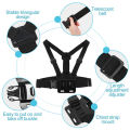 Chest Mobile Mount Strap for mobile smartphone and action camera vlogging. 