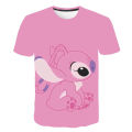 Children Boys Girls stitch T shirts summer short sleeve kids Stich tops cartoon casual kids clothes Disney Stitch boys t-sh. 