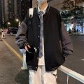 Baseball Uniform Men's Spring and Autumn American High Street Fashion Brand Design Sense Loose Jacket ins Trendy Hong Kong Style Casual Jacket.