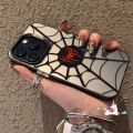 Trendy Spider-Man Case For Realme 5 C12 C25 C51 C53 C55 C35 5i 9i 8i 6i 5s 7i C15 C67 Note 50 C20 C21Y C30 C11 C21 C33 C25Y C17 C20A Narzo 50 Luxury Plating Acrylic IMD Soft Cover.