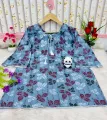 Cotton 1 Piece Kurti Kameez Dress for Women Trendy Stylish Comfortable Daily Wear Fabric. 