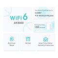 TP-Link Deco X50 3 Pack AX3000 Whole Home Mesh WiFi 6 System Covers up to 6,500 Sq.Ft Supports up to 150 devices with Gigabit ports. 